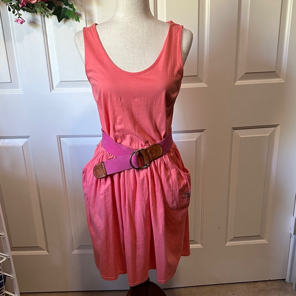Forenza | Chic Coral Tank top Dress with Authentic Forenza Pink Belt | Size: S